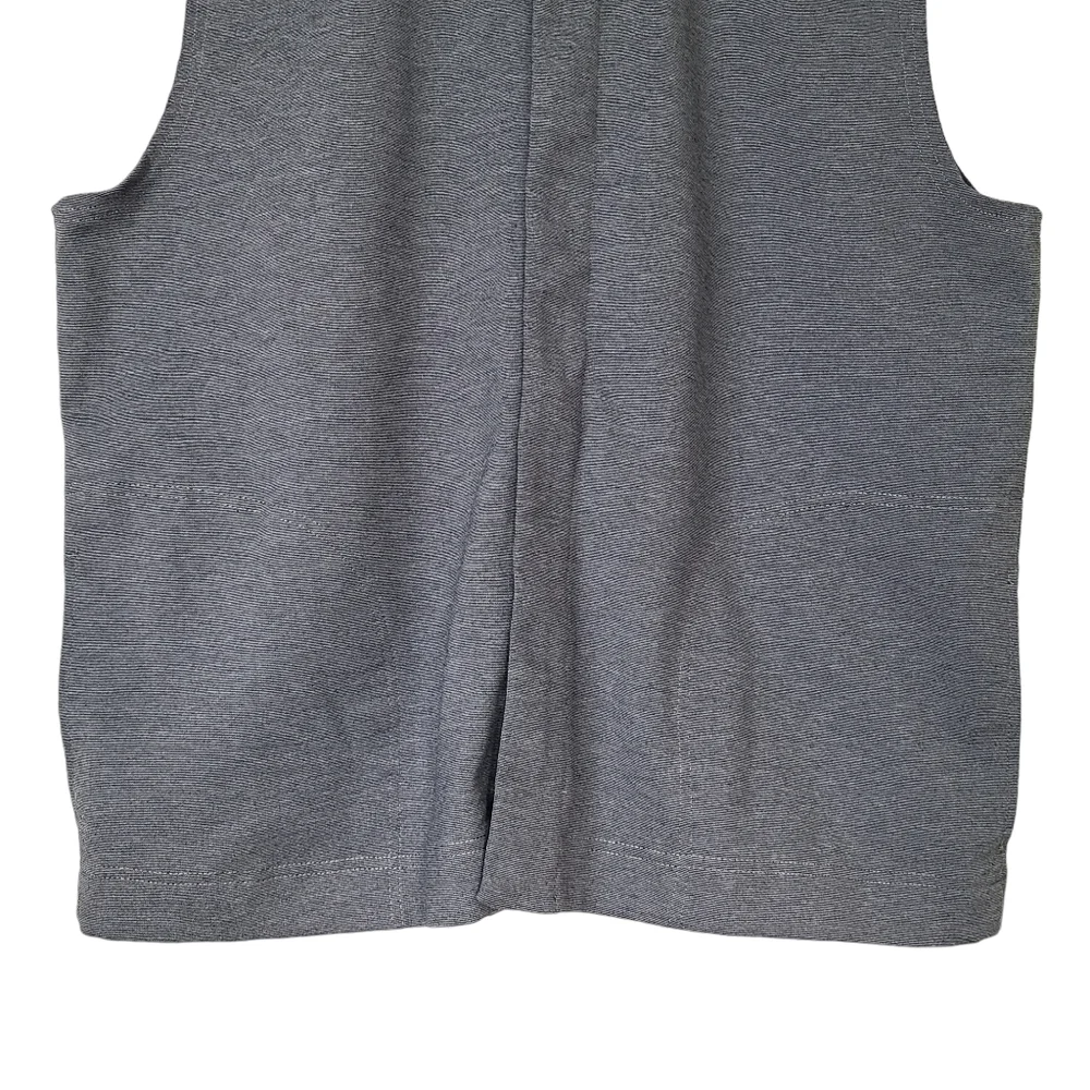 Doc & Amelia by Cintas Men's Vest Heather Gray Full Zipper Front Size Large